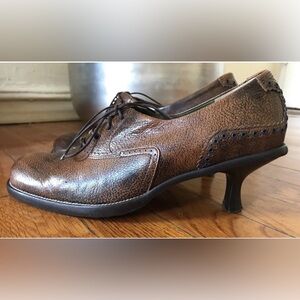 MATERIA PRIMA By GOFFREDO FANTINI OXFORDS ANTIQUE LEATHER SHOES SIZE 7 Italy